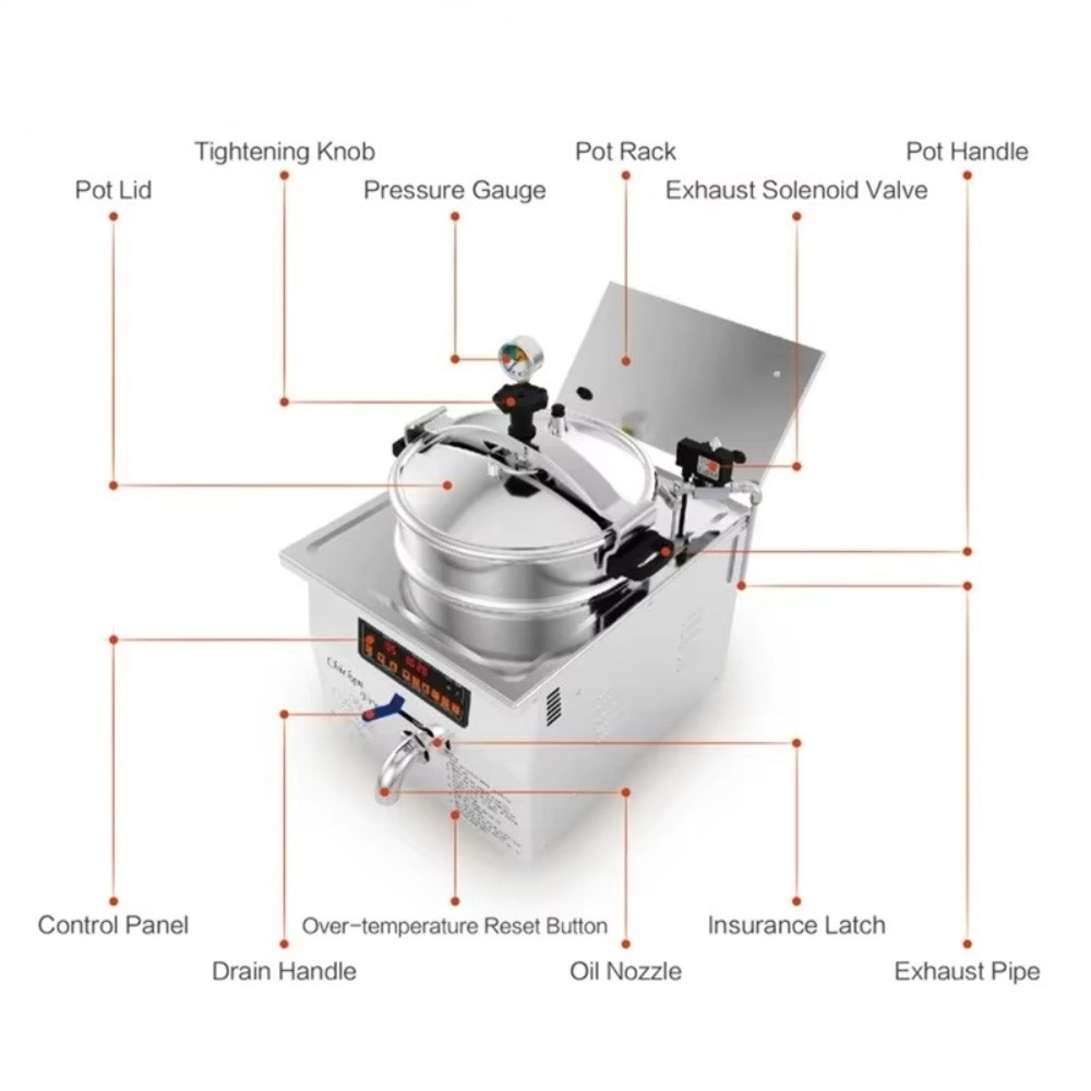 Air Fryer - Przemysłowa, ciągła frytownica próżniowa bezolejowa, elektryczna