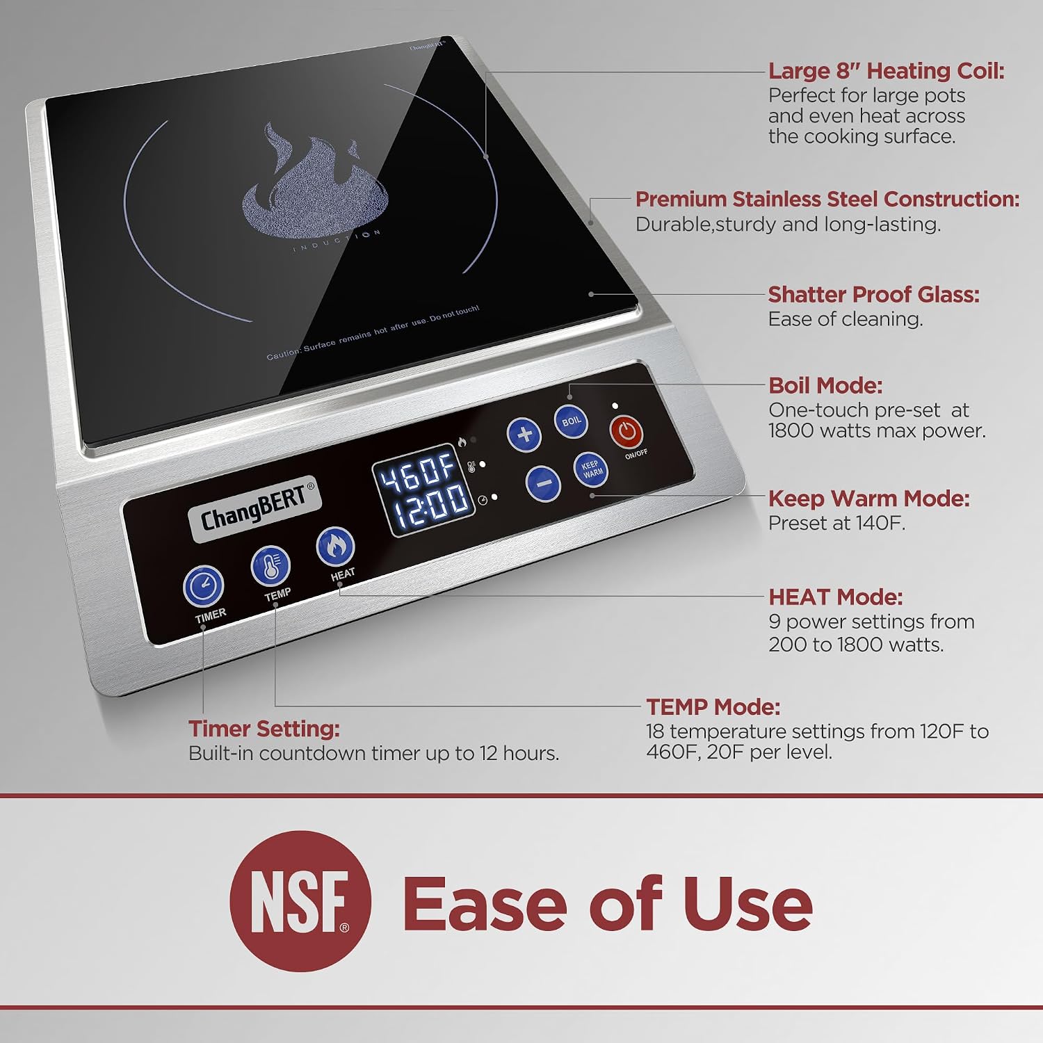Przenośna kuchenka indukcyjna, – Induction Cooktop Portable recenzja i cena